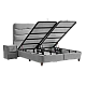 Υπνοδωμάτιο με ταπετσαρία και στρώμα WAVE 160 x 200 - ανοιχτό γκρι 25
