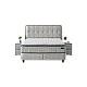 Upholstered bedroom with mattress PICASSO 160 x 200 - beige 626