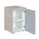 Bedroom bedside table PUZZLE right - cream 01