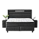 Υπνοδωμάτιο με ταπετσαρία και στρώμα COTTON 180 x 200 - γραφίτης 501