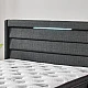 Υπνοδωμάτιο με ταπετσαρία και στρώμα COTTON 180 x 200 - γραφίτης 501
