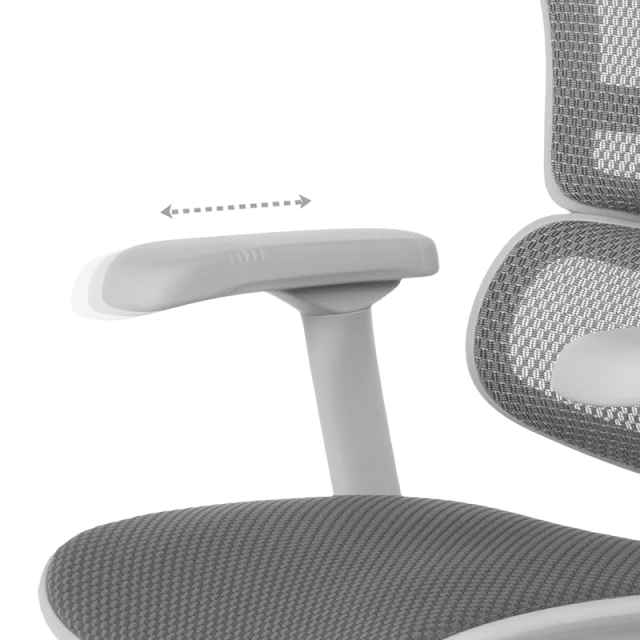 Ergonomic chair ERGOHUMAN ELITE 2 - gray frame - gray