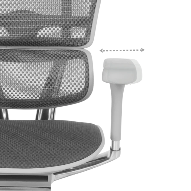 Ergonomic chair ERGOHUMAN ELITE 2 - gray frame - gray