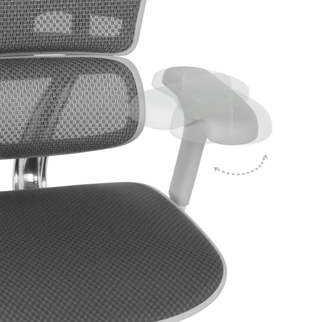 Ergonomic chair ERGOHUMAN ELITE 2 - gray frame - gray