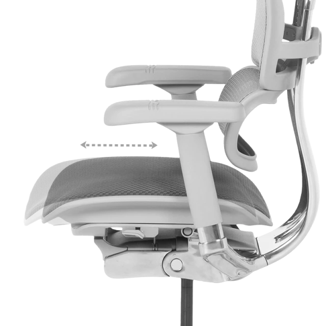 Ergonomic chair ERGOHUMAN ELITE 2 - gray frame - gray