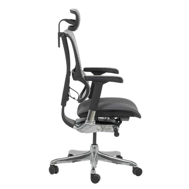Ергономичен стол ERGOHUMAN IOO ELITE 2 - черна рамка - сив