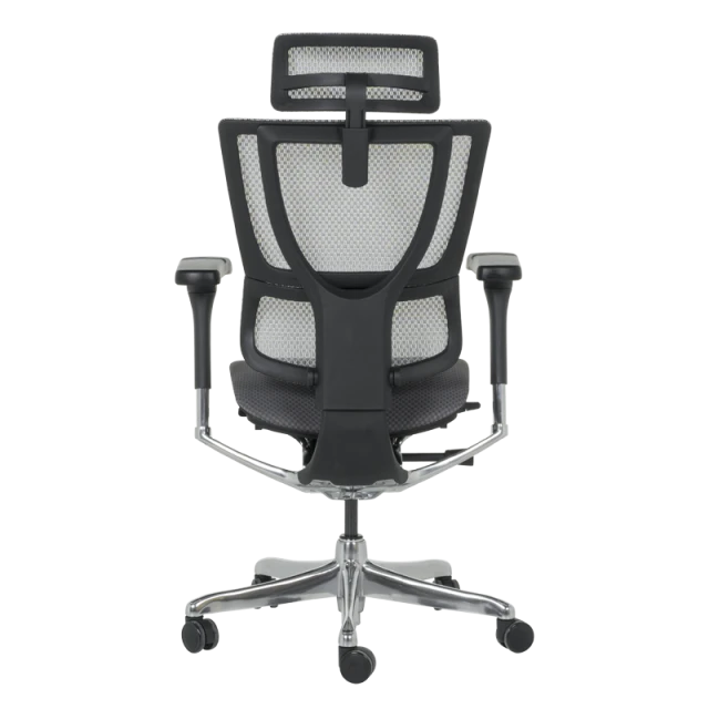 Ергономичен стол ERGOHUMAN IOO ELITE 2 - черна рамка - сив