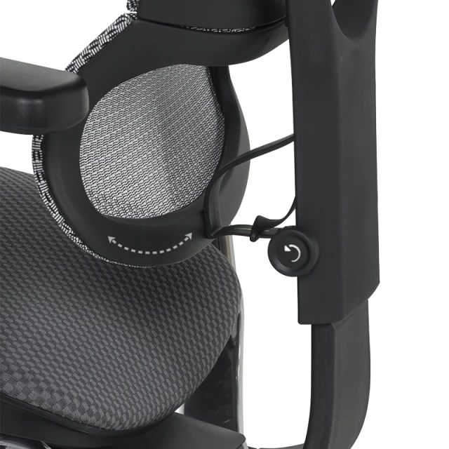 Ергономичен стол ERGOHUMAN IOO ELITE 2 - черна рамка - сив
