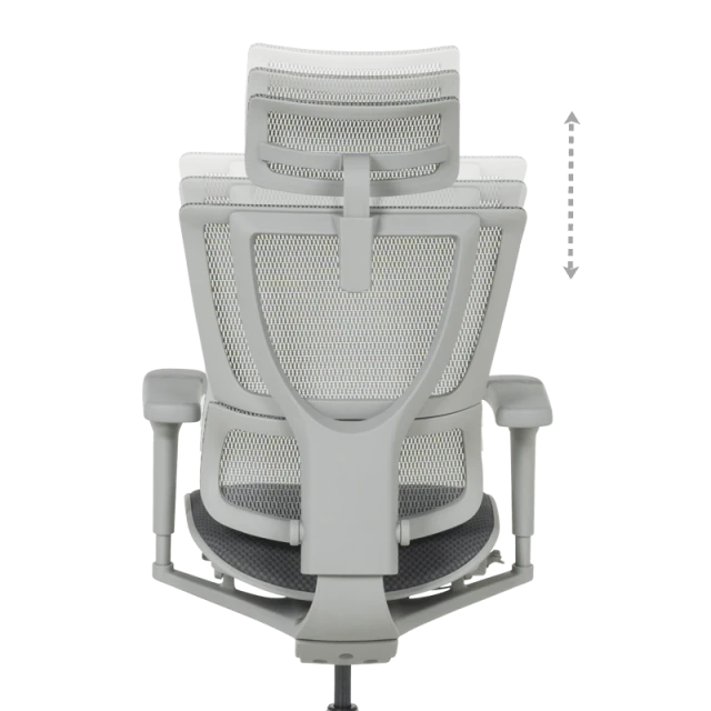 Ergonomic chair ERGOHUMAN IOO ULTRA - gray frame - gray