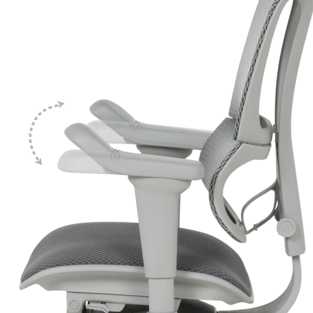 Ergonomic chair ERGOHUMAN IOO ULTRA - gray frame - gray