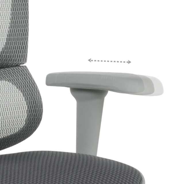 Ergonomic chair ERGOHUMAN IOO ULTRA - gray frame - gray