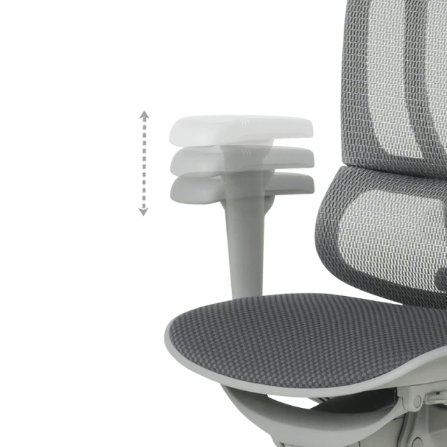 Ergonomic chair ERGOHUMAN IOO ULTRA - gray frame - gray