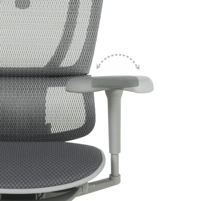 Ergonomic chair ERGOHUMAN IOO ULTRA - gray frame - gray