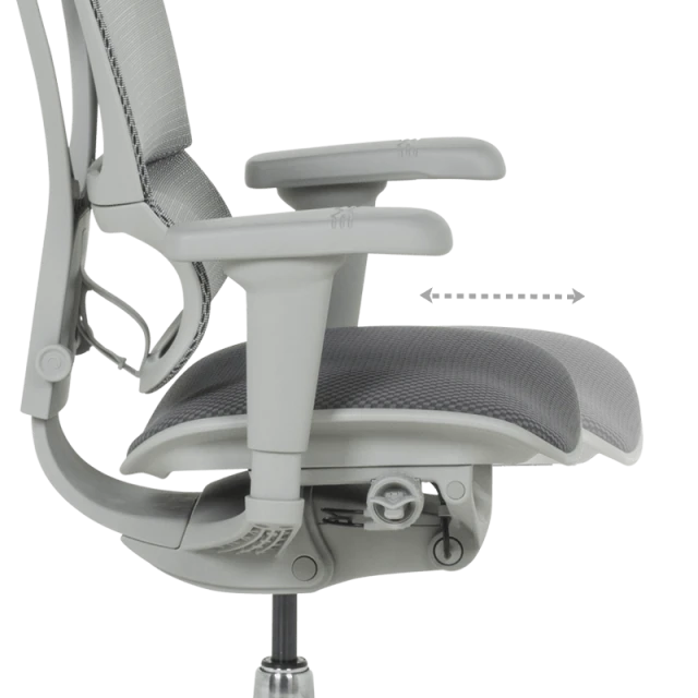 Ergonomic chair ERGOHUMAN IOO ULTRA - gray frame - gray