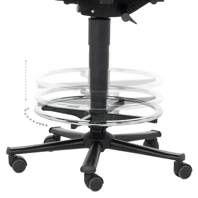 Industrial ergonomic chair BIMOS NEXXIT 3 - 9031 - black