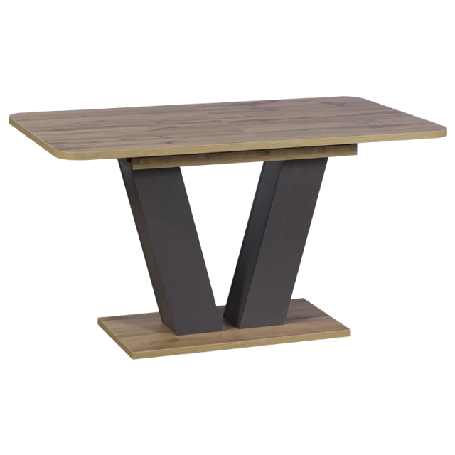 Extendable dining table ALARA - oak W