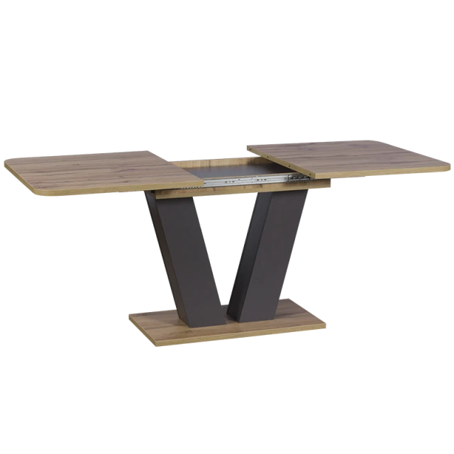 Extendable dining table ALARA - oak W