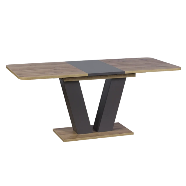 Extendable dining table ALARA - oak W