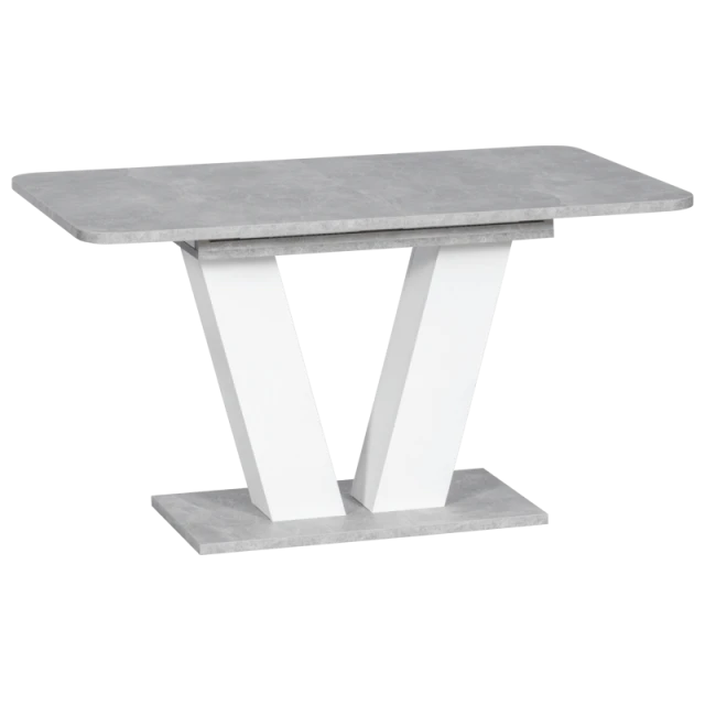 Extendable dining table ALARA - white
