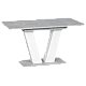 Extendable dining table ALARA - white