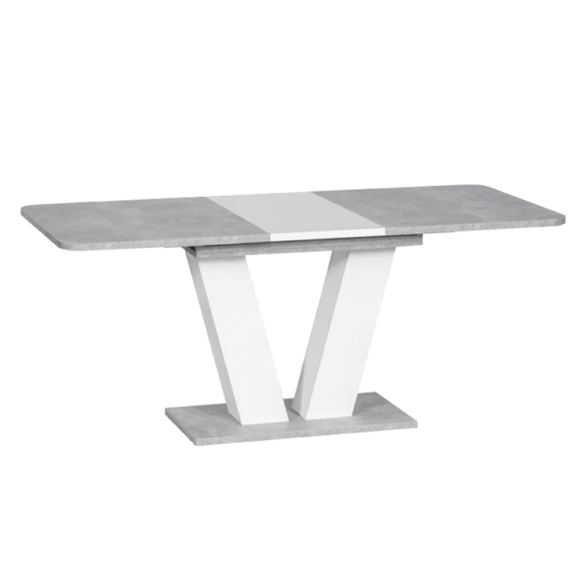 Extendable dining table ALARA - white