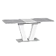 Extendable dining table ALARA - white
