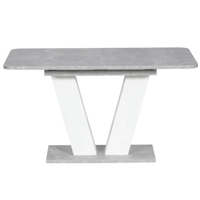 Extendable dining table ALARA - white
