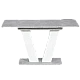 Extendable dining table ALARA - white