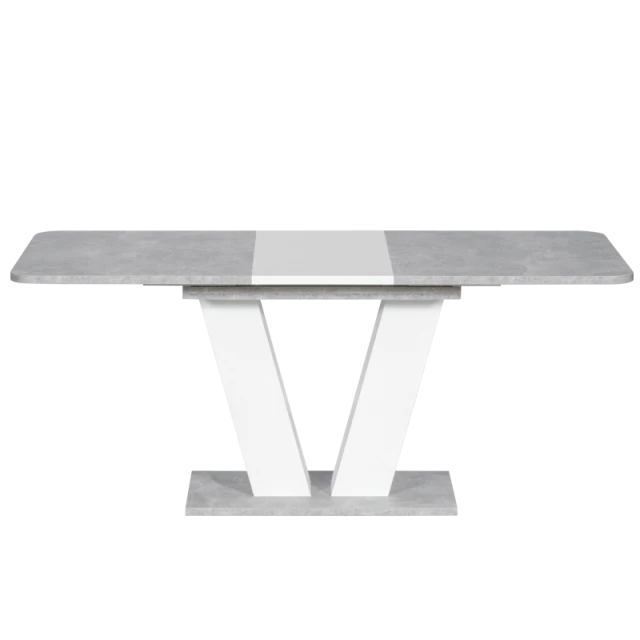 Extendable dining table ALARA - white