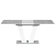 Extendable dining table ALARA - white