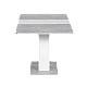 Extendable dining table ALARA - white