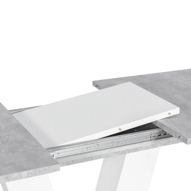 Extendable dining table ALARA - white