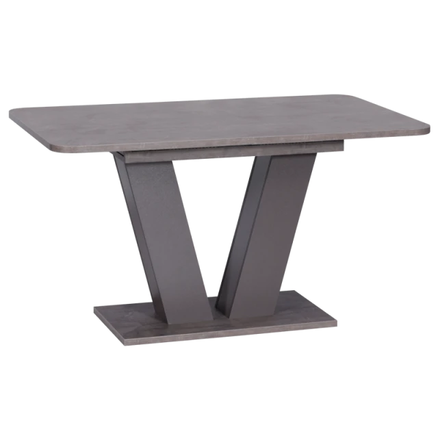 Extendable dining table ALARA - dark gray