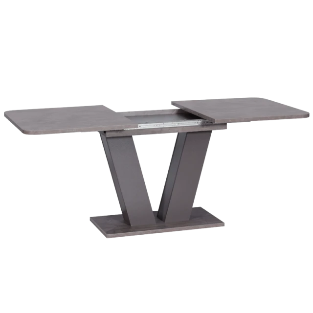 Extendable dining table ALARA - dark gray