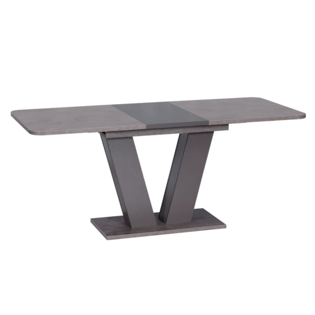 Extendable dining table ALARA - dark gray