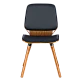 Dining chair Carmen 9977 - walnut / black