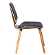 Dining chair Carmen 9977 - walnut / black
