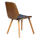 Dining chair Carmen 9977 - walnut / black