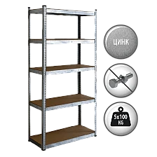 Μεταλλική βάση Carmen CR-1023, 180x90x40 cm, έως 100 kg ανά ράφι - ψευδάργυρος