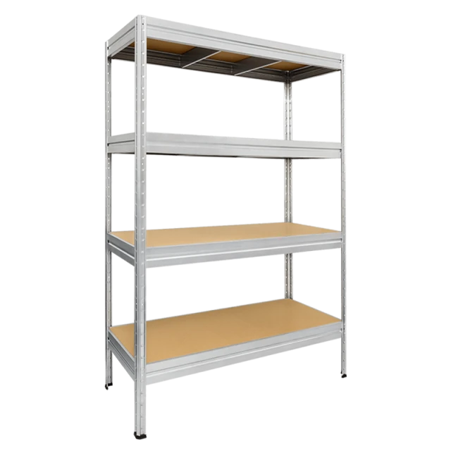 Метален стелаж Carmen CR-1024-1, 180x120x60 см, до 600 кг на рафт - цинк