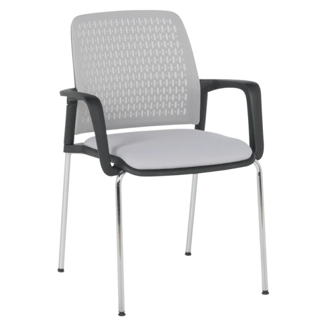 Visitor chair Carmen 1138 CH - light gray