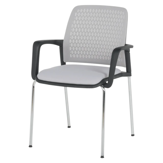 Visitor chair Carmen 1138 CH - light gray