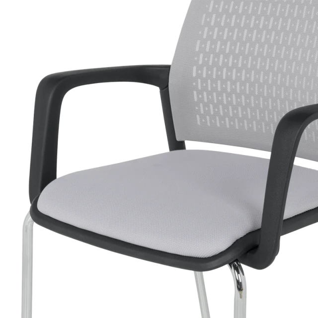 Visitor chair Carmen 1138 CH - light gray