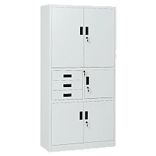 Метален шкаф Carmen CR-1281 Е K - сив