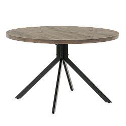 Dining table LUDVIKA - walnut / black