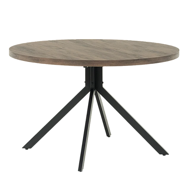 Dining table LUDVIKA - walnut / black