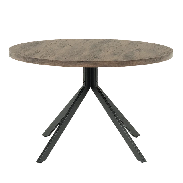 Dining table LUDVIKA - walnut / black