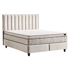 Υπνοδωμάτιο με ταπετσαρία και στρώμα PERRY LUX 140 x 200 - κρεμ 01