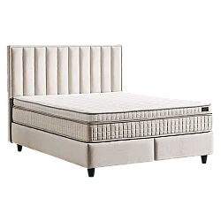 Υπνοδωμάτιο με ταπετσαρία και στρώμα PERRY LUX 140 x 200 - κρεμ 01