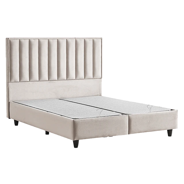 Υπνοδωμάτιο με ταπετσαρία και στρώμα PERRY LUX 140 x 200 - κρεμ 01
